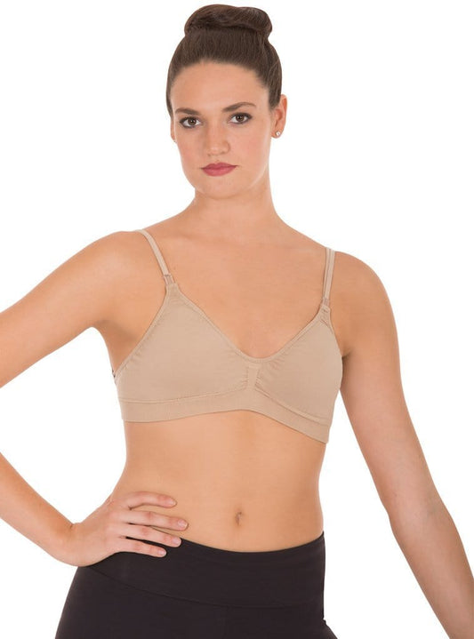 Padded Seamless Double Clear Back Strap Bra