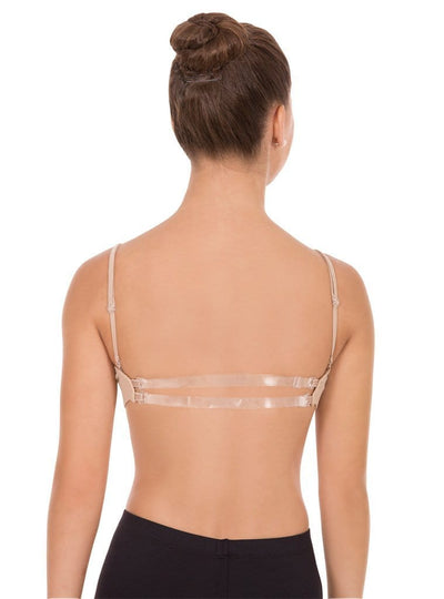 Padded Seamless Double Clear Back Strap Bra