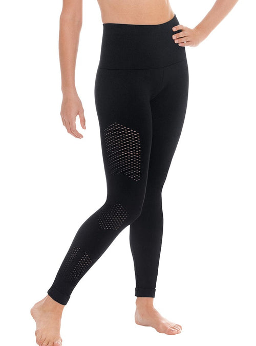 Womens Macro Mesh Contour Leggings