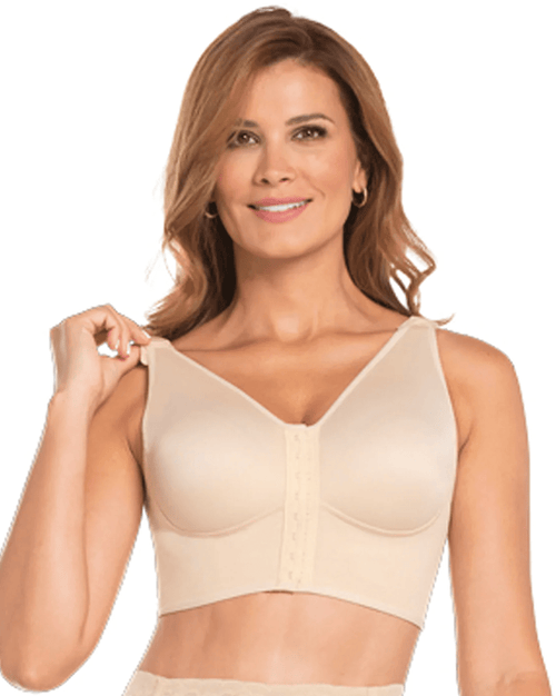 Fajas Breast Support And Control Bra - Beige