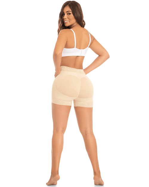 Fajas Butt Lifter Boyshort Panty - High-Waisted Medium Compression Fajas