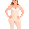 Fajas Covered Back, Bottom Zipper And Abdominal Support