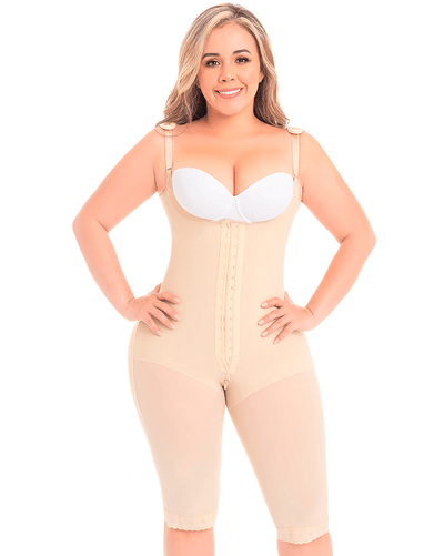 Final Sale Clearance Fajas Covered Back, Bottom Zipper And Abdominal Support