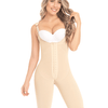 Fajas Medium Compression Girdle With Abdominal Support - Beige