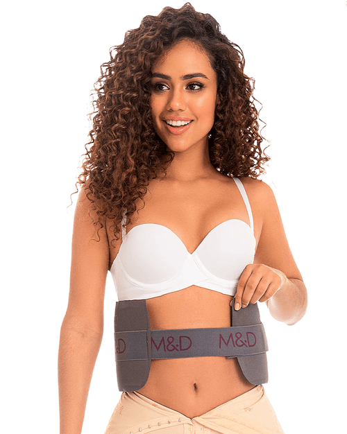 Post Surgery Compression Garment Anatomical Waist Shaper With Adjustable Hook And Loop Closure