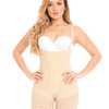 Colombian Fajas Strapless Mid-Thigh Body Shaper With Bottom Zipper