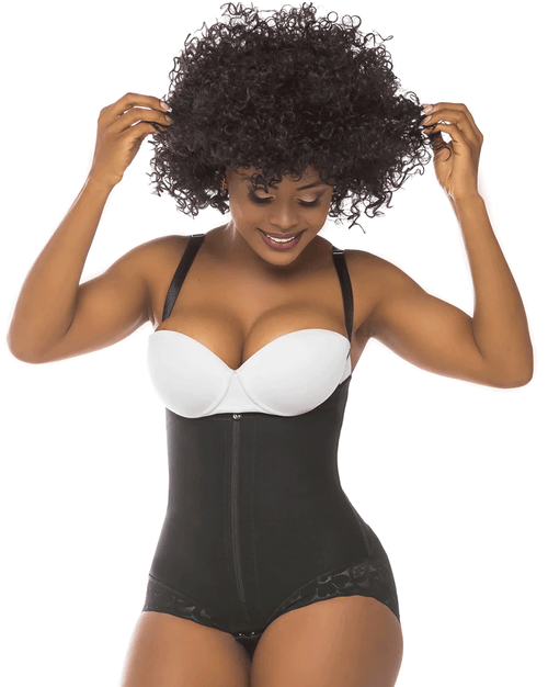 Fajas Butt Lifter Tummy Control Shapewear for Women - Beige / Black