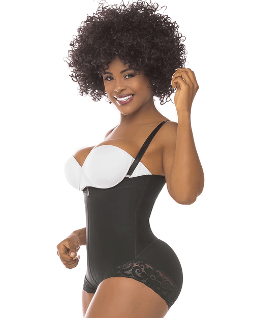 Fajas Butt Lifter Tummy Control Shapewear for Women - Beige / Black