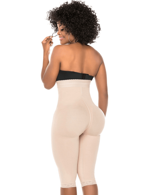 Fajas High Waist Compression Shorts For Women - Tummy Control And Thigh Shaping
