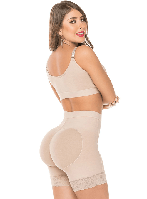 High Waist Colombian Fajas Shorts with High Compression Tail Lift