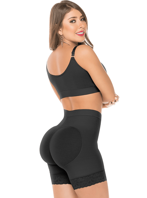 High Waist Colombian Fajas Shorts with High Compression Tail Lift
