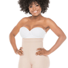 Fajas High Waisted Compression Shaper Shorts for Women - Beige