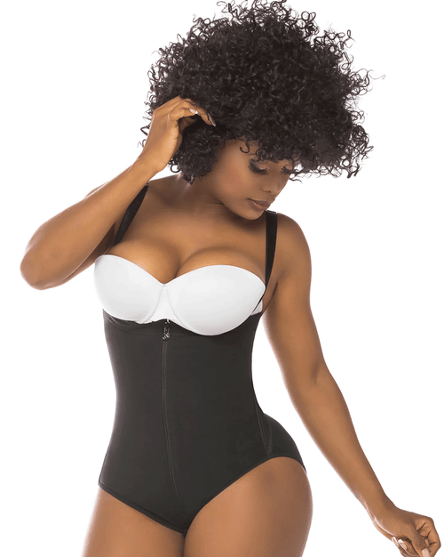 Fajas Strapless Butt Lifter Panty Bodysuit Open-Bust Tummy Control Shapewear for Women Powernet