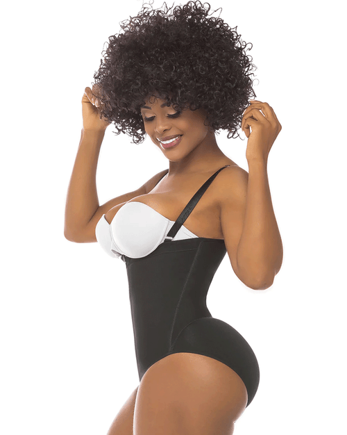 Fajas Strapless Butt Lifter Panty Bodysuit Open-Bust Tummy Control Shapewear for Women Powernet
