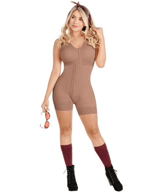 Colombian Fajas Built-In Bra Medium Compression Tummy Control Girdle