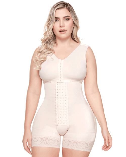 Colombian Fajas Built-In Bra Medium Compression Tummy Control Girdle