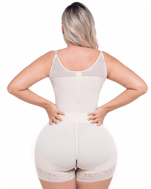 Colombian Fajas Postpartum Bodysuit with Medium Compression for C-Section Recovery