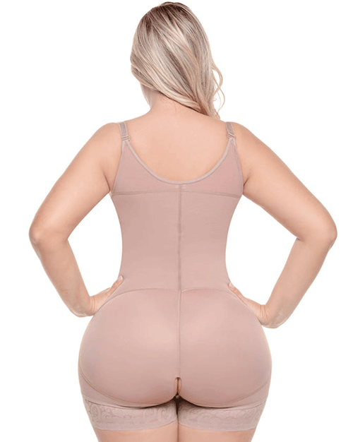 Colombian Fajas Postpartum Bodysuit with Medium Compression for C-Section Recovery
