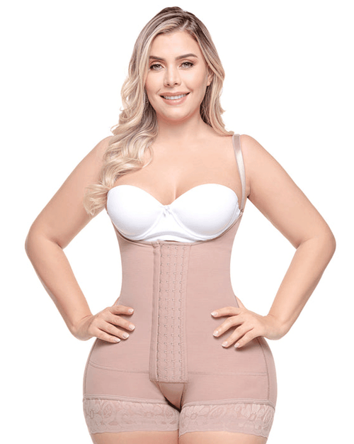 Colombian Fajas Postpartum Bodysuit with Medium Compression for C-Section Recovery