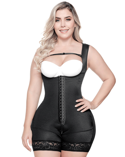 Colombian Fajas Open Bust Bodysuit Medium Compression Post-Op Shaper