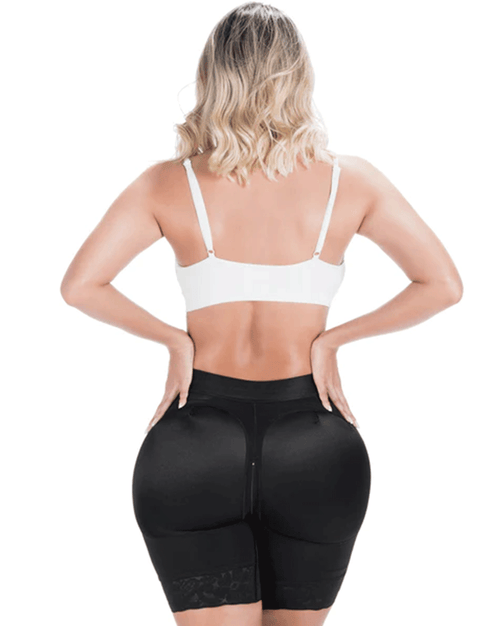 Colombian Fajas Shapewear Shorts with Butt Lift and Zippered Crotch