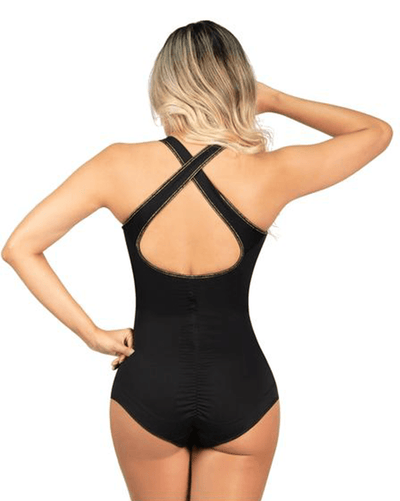 Fajas Criss Cross Back Compression Body Shaper