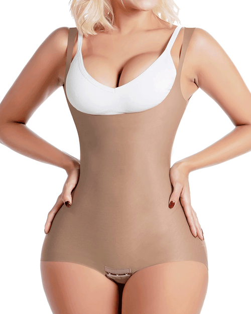 Colombian Fajas Open Bust Daily Tummy Control Bodysuit