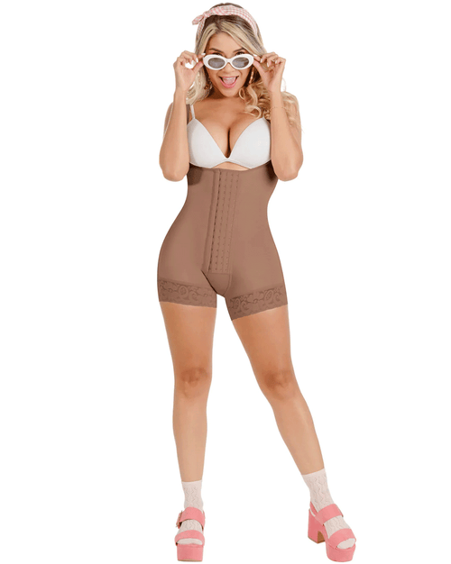 Colombian Fajas Open Bust Medium Compression Tummy Control Shapewear With Butt Lift