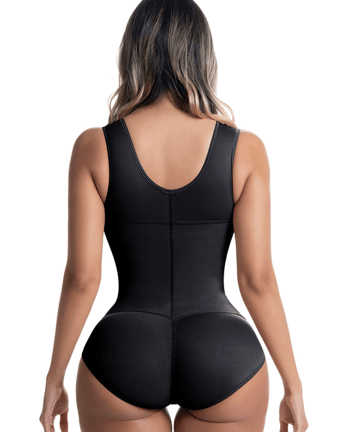 Fajas Panty Bodysuit with Built-In Bra High Compression Postpartum Shapewear
