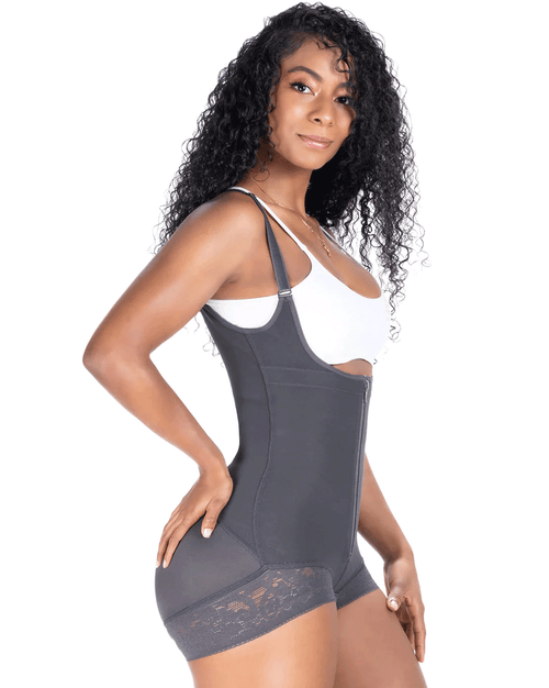 Fajas Post-Op & Postpartum Faja Open Bust Panty Shapewear Bodysuit