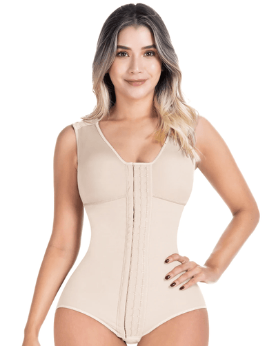 Fajas Postpartum Panty Shapewear Bodysuit with Built-in Bra