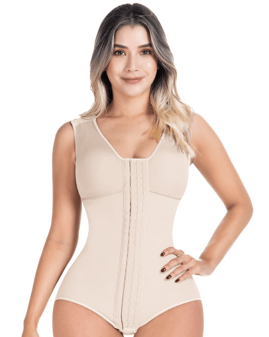 Fajas Postpartum Panty Shapewear Bodysuit with Built-in Bra