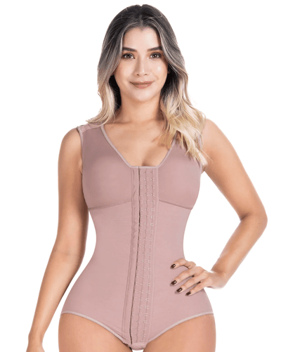Fajas Postpartum Panty Shapewear Bodysuit with Built-in Bra