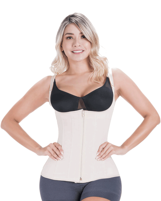 Fajas Tummy Control Shapewear Vest Girdle Daily Use Open Bust Shaper