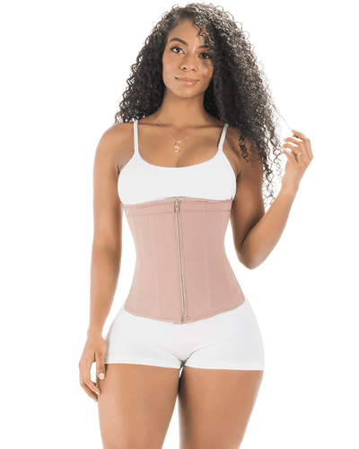 Fajas Tummy Control Waist Cincher Open Bust Girdle Daily Use Garment Powernet
