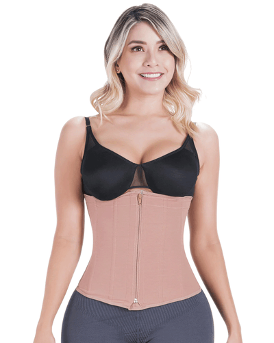Fajas Tummy Control Waist Cincher Open Bust Girdle Daily Use Garment Powernet