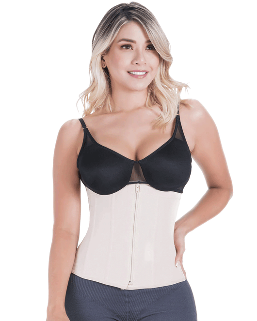 Fajas Tummy Control Waist Cincher Open Bust Girdle Daily Use Garment Powernet