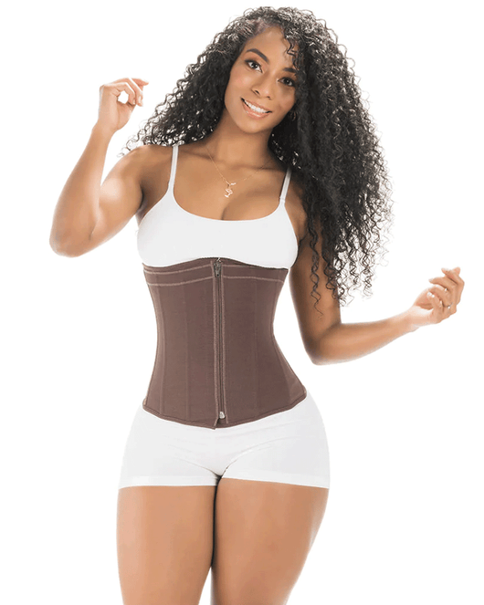 Fajas Tummy Control Waist Cincher Open Bust Girdle Daily Use Garment Powernet