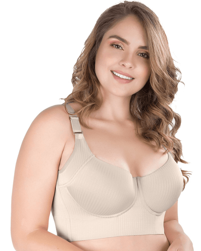 Fajas Extra Firm Control Full Cup Bra with Side Support