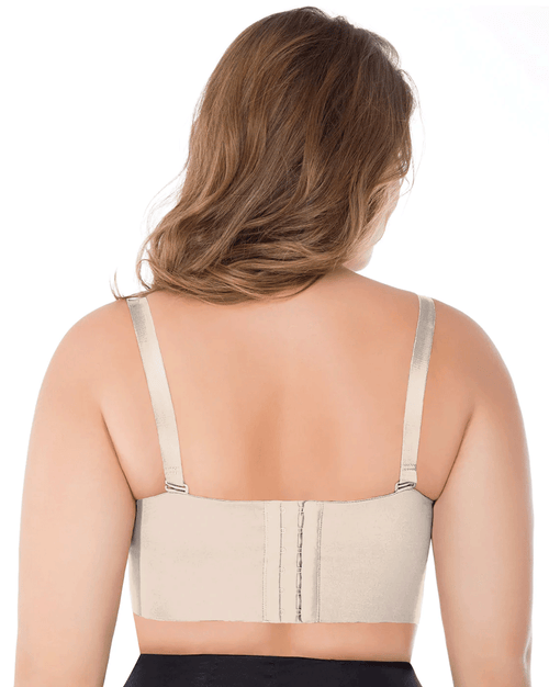 Fajas Firm Control Strapless Bra For Women With Wide Backband And Side Wire