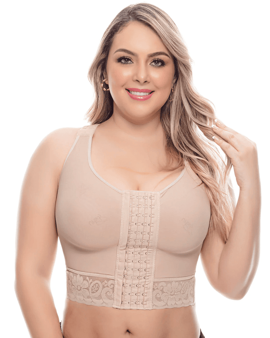 Fajas Post Op High Compression Waist Length Posture Corrector Bra