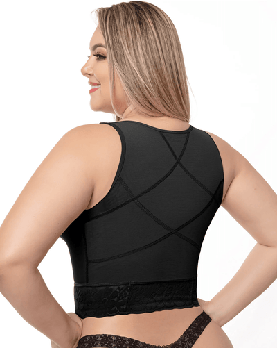 Fajas Post Op High Compression Waist Length Posture Corrector Bra