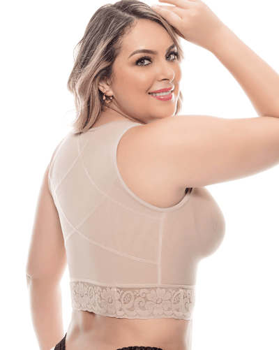 Fajas Post Op High Compression Waist Length Posture Corrector Bra