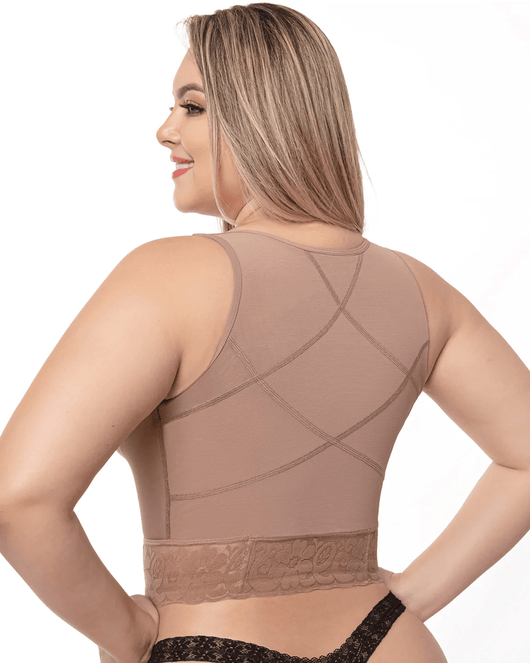 Fajas Post Op High Compression Waist Length Posture Corrector Bra