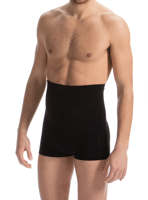Men’s Body Shaping Cotton Boxers Elastic Waistband Back Splints