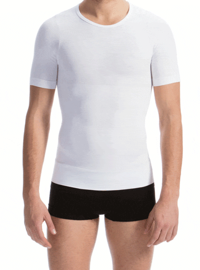 Final Sale Clearance Men's Short Sleeve Tummy Control Body Shaping T-Shirt