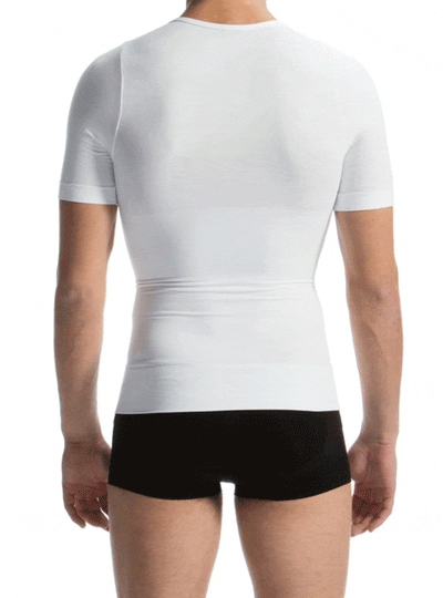 Final Sale Clearance Men's Short Sleeve Tummy Control Body Shaping T-Shirt