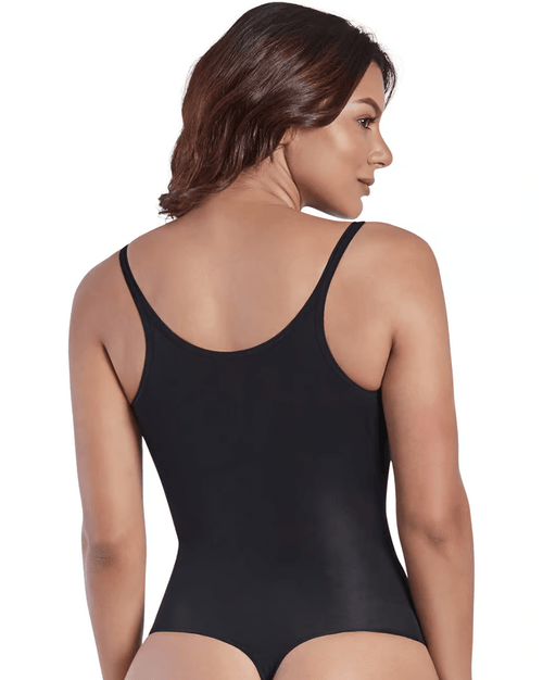 Thermal Open Bust Thong Bodysuit