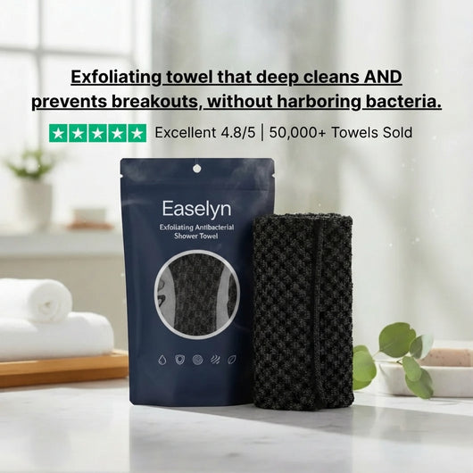 Easelyn's Exfoliating Antibacterial Shower Towel
