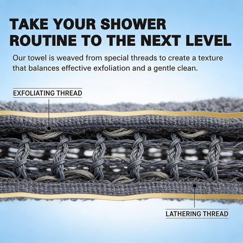 Easelyn's Exfoliating Antibacterial Shower Towel